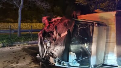 Orhangazi - Gemlik Karayolunda meydana gelen trafik kazasında,  sürücünün