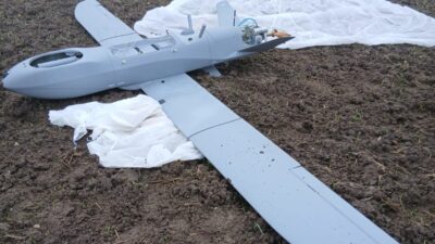 Balıkesir’in Manyas ilçesine bağlı Salur Mahallesi’nde bir insansız hava aracı