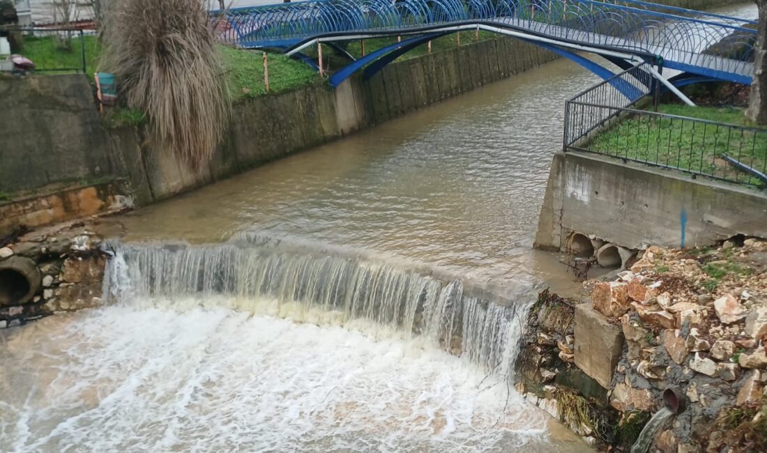 Bursa'nın Orhangazi ilçesinde İznik Gölünü besleyen derelerden biri olan ancak