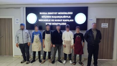 Bursa Emniyet Müdürlüğü ekipleri, Osmangazi’de bir iş yerine düzenledikleri baskında