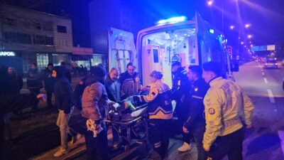 Bursa'nın Orhangazi ilçesinde şehir merkezi ana yol üzerinde meydana gelen