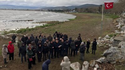 CHP İznik İlçe Örgütü, İznik Gölü’ndeki aşırı su çekilmesi ve
