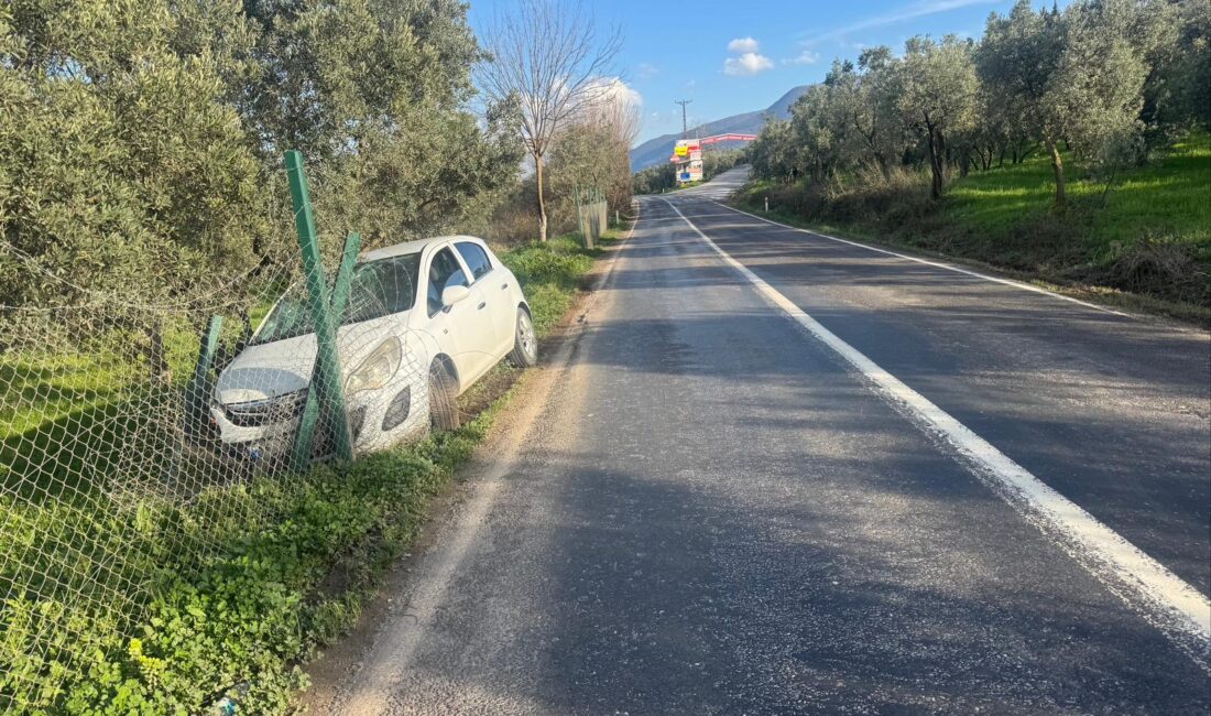 Bursa'nın Orhangazi ilçesinde meydana gelen trafik kazasında, sürücünün hâkimiyetini kaybettiği