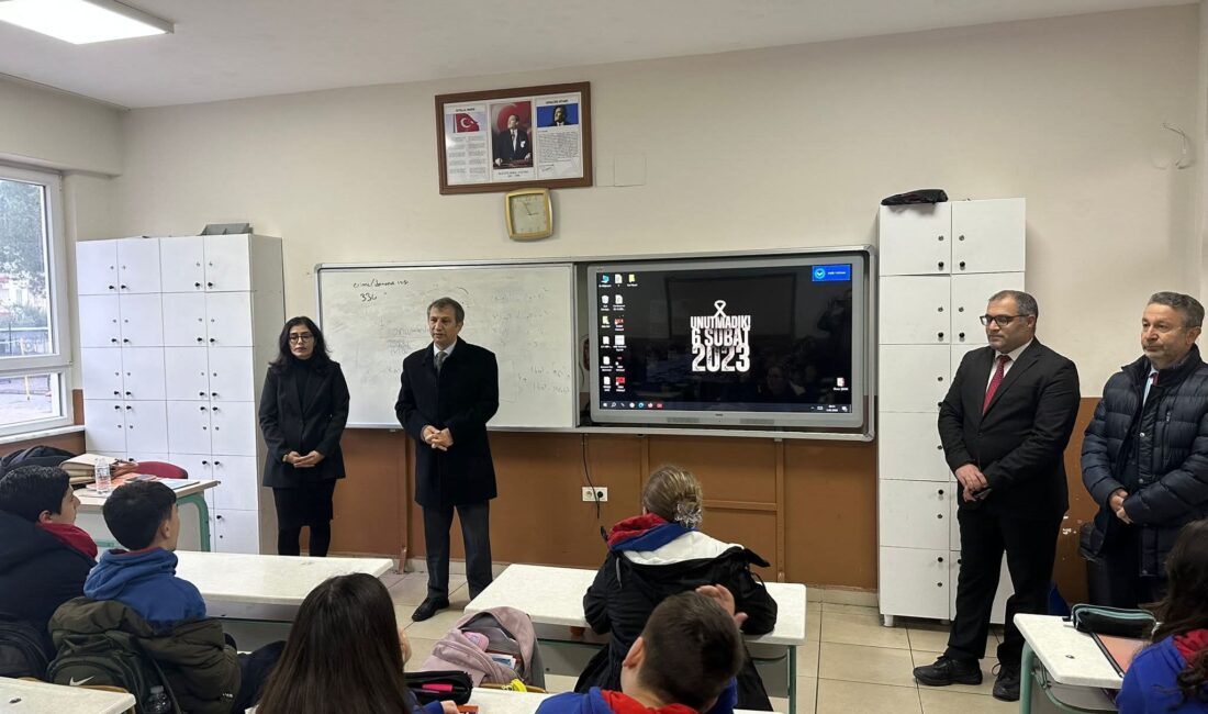 6 Şubat 2023 depremlerinin yıl dönümünde, Bursa genelindeki tüm okullarda