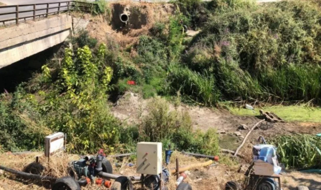 2025 Eylül ayında kuraklık nedeniyle tamamen kuruyan Bursa'nın Gürsu ilçesindeki