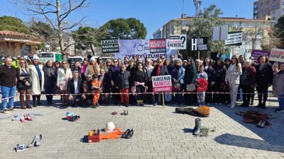 Gemlik, 8 Mart Dünya Emekçi Kadınlar Günü’nü Zeytin Dalı Meydanı’nda