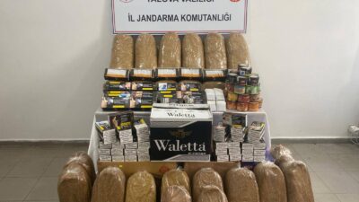 Yalova İl Jandarma Komutanlığı, kaçakçılıkla mücadele kapsamında gerçekleştirdiği  operasyonda çok