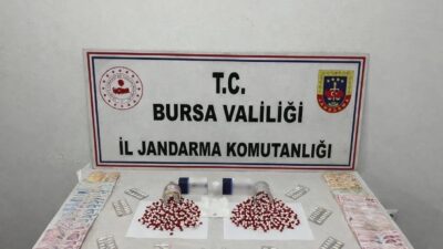  Bursa İl Jandarma Komutanlığı, uyuşturucu ile mücadele kapsamında yürüttüğü