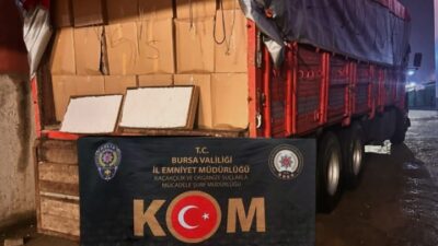 Bursa Emniyet Müdürlüğü ekiplerinin takibi sonucu durdurulan bir araçta, milyonlarca