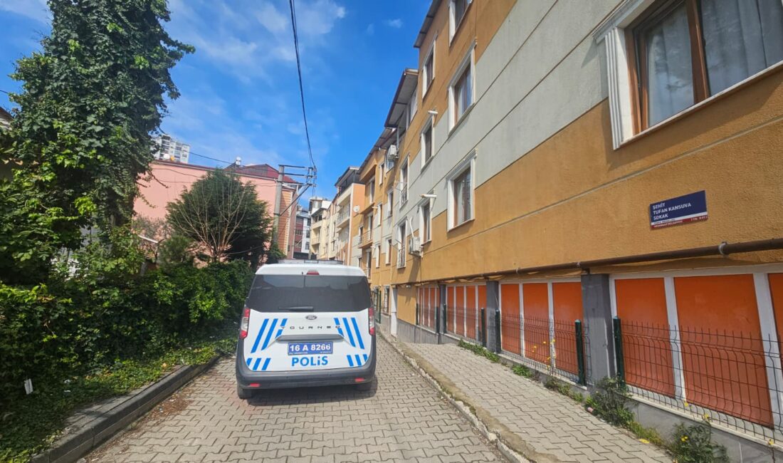 Bursa'nın Orhangazi ilçesinde meydana gelen olayda bir apartmanın çatısından, alttaki