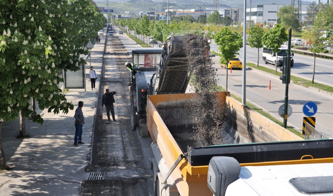 Şehrin 17 ilçesinde ulaşım yatırımlarını hız kesmeden sürdüren Bursa Büyükşehir