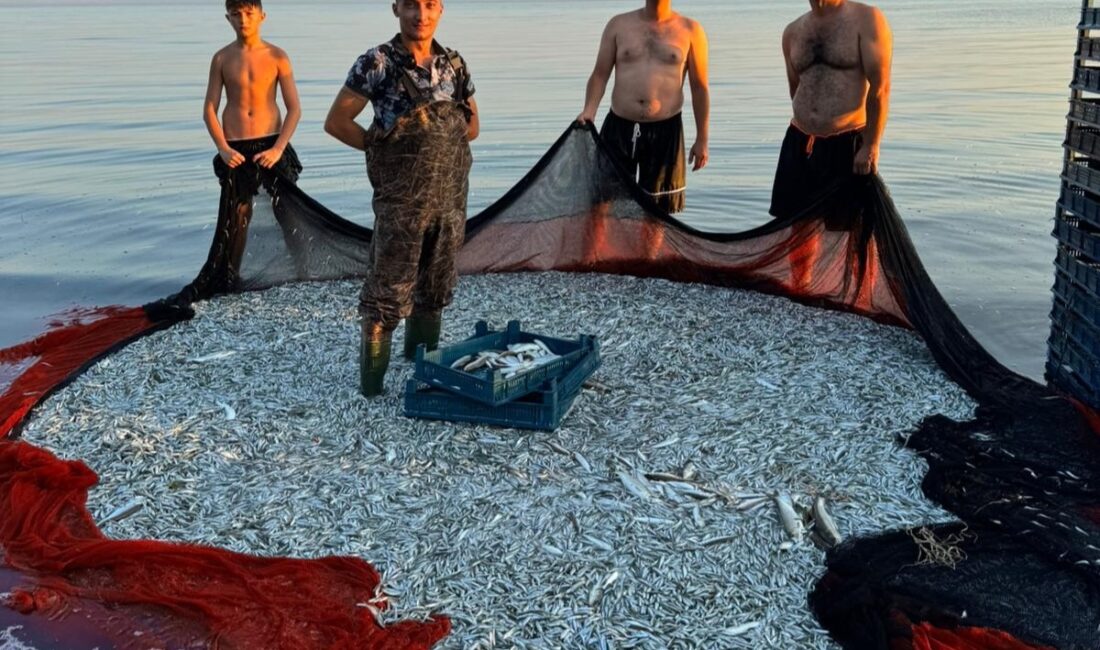 Bursa’nın en büyük Göl’ü İznik Gölü’nde gümüş balığı av sezonuna