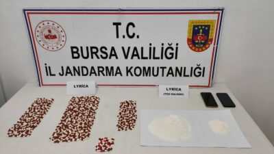 Bursa İl Jandarma Komutanlığı ekipleri, uyuşturucu ile mücadele kapsamında yürütülen