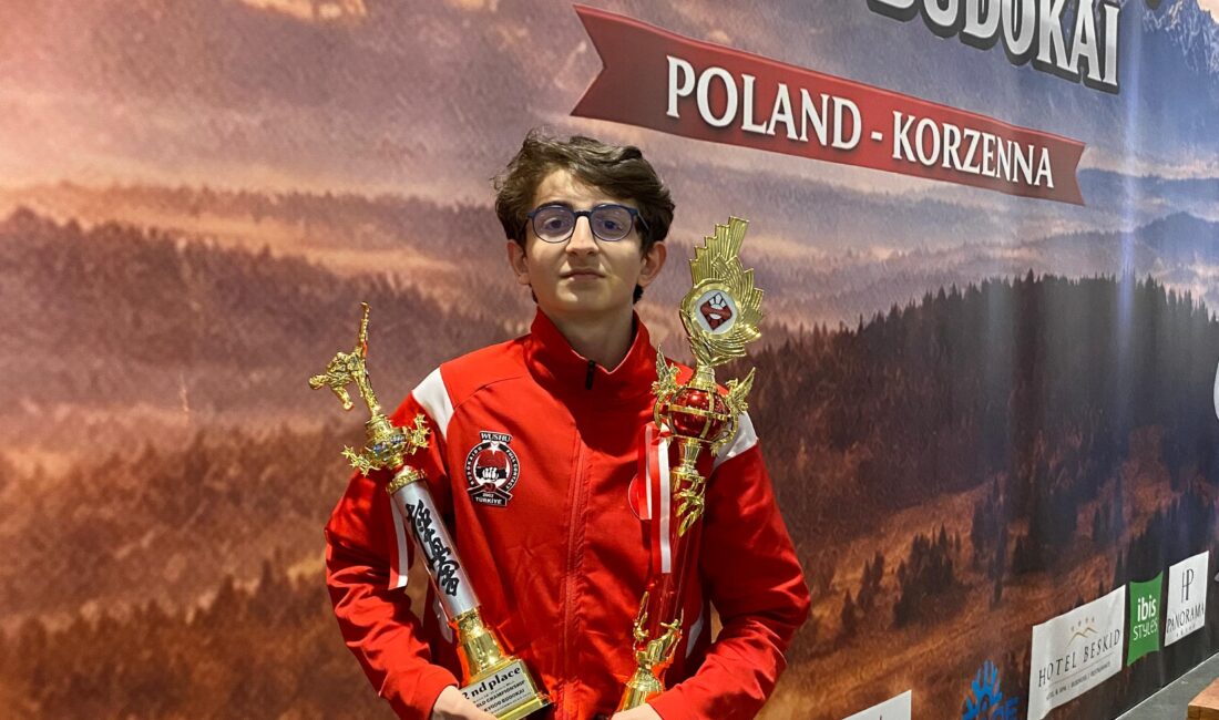 Bursa Orhangazi’nin yetiştirdiği genç yetenek Mehmet Emin Koç, Polonya’da düzenlenen