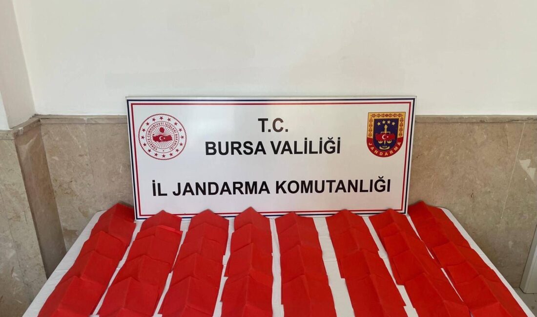 Bursa İl Jandarma Komutanlığı, uyuşturucu ile mücadele kapsamında yürüttüğü titiz