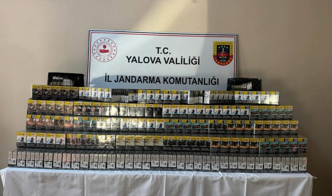  Yalova İl Jandarma Komutanlığı, kaçakçılıkla mücadele kapsamında yürüttüğü 