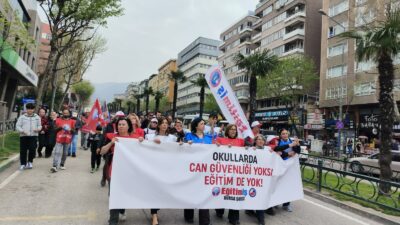 Eğitim-İş Orhangazi Temsilciliği, Şanlıurfa ve Kahramanmaraş’ta okullara yönelik gerçekleştirilen silahlı