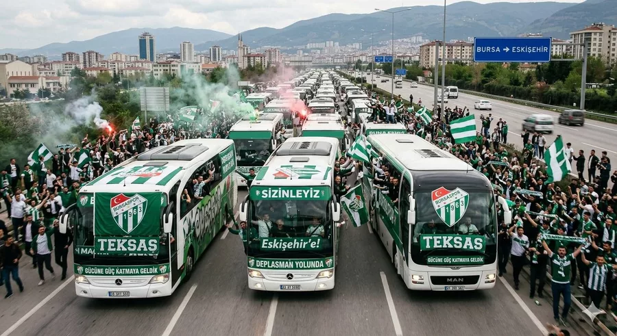 Bursaspor, geçtiğimiz yıl Balıkesir'de yaşadığı şampiyonluğu bu kez Eskişehir'de tekrarlamaya
