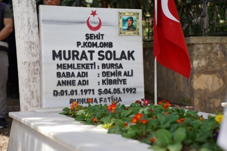 1992 yılında Şırnak'ta şehit olan Murat Solak, şehadetinin yıldönümünde ilçe