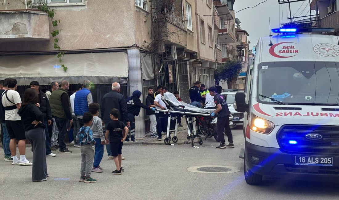 Bursa'nın Orhangazi ilçesinde meydana gelen trafik kazasında iki motosiklet kafa