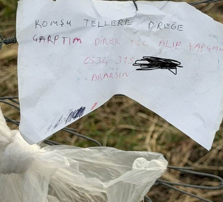 Bursa’nın Orhangazi ilçesinde bir vatandaş, tarlası yakınındaki başka bir araziye