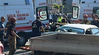 Bursa'nın Orhangazi ilçesinde sabah saatlerinde meydana gelen trafik kazasında, üç
