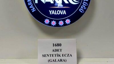 Yalova Emniyet Müdürlüğü Narkotik Suçlarla Mücadele Şube Müdürlüğü ekipleri tarafından