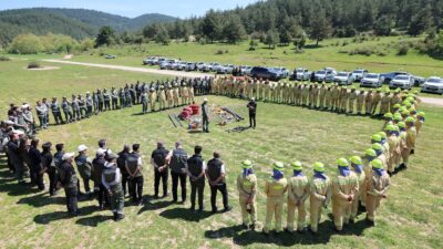 Bursa'da yaz öncesi orman yangınlarıyla mücadele kapsamında gerçekleştirilen kapsamlı tatbikatlar