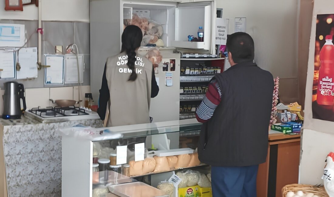 Bursa'nın Gemlik ilçesinde ekipler tarafından İlçe genelindeki gıda işletmelerinde gerçekleştirilen