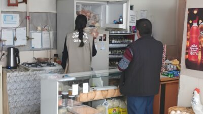 Bursa'nın Gemlik ilçesinde ekipler tarafından İlçe genelindeki gıda işletmelerinde gerçekleştirilen