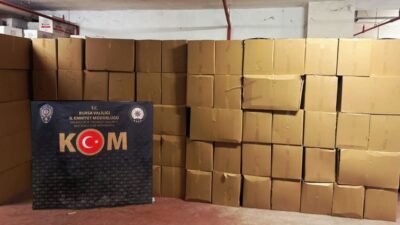 Bursa İl Emniyet Müdürlüğü ekiplerince gerçekleştirilen operasyonda, 3 milyon 105