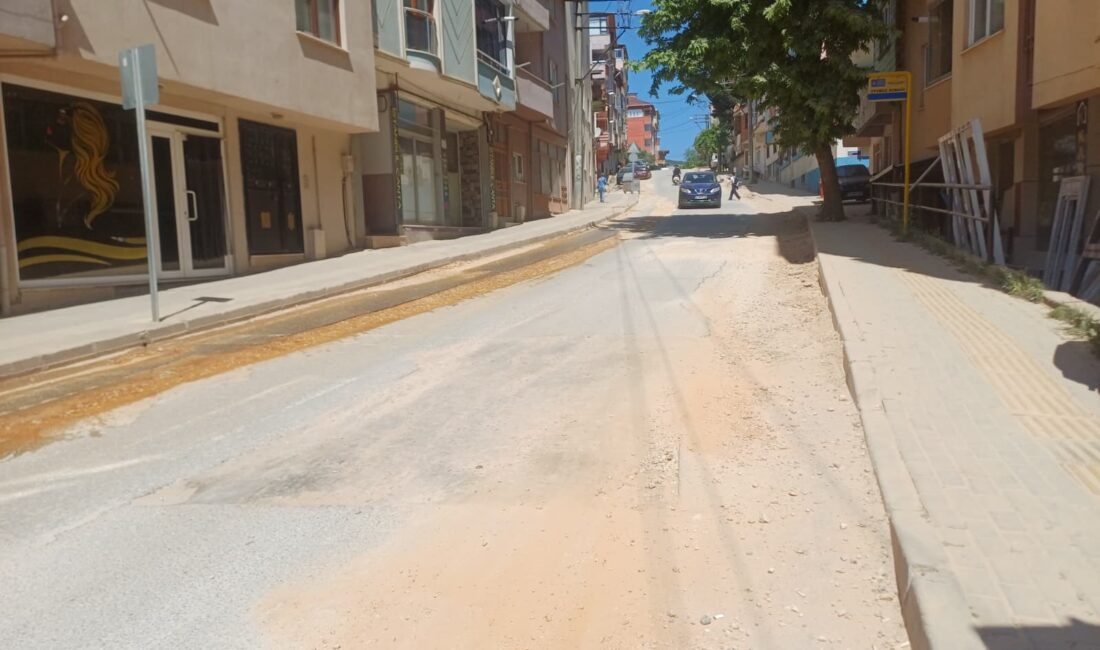 Bursa'nın Orhangazi ilçesinde altyapı çalışmalarının ardından onarılmayan yollar, mahalle sakinlerini