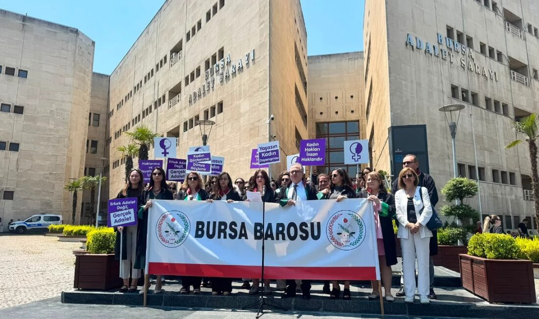 Bursa Barosu Kadın Hakları Merkezi, nafaka kararına ilişkin basın açıklaması