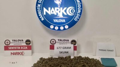 Yalova İl Emniyet Müdürlüğü ekiplerince Çınarcık ilçesinde uyuşturucu madde ticareti