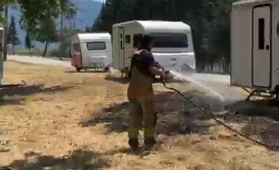 Bursa'nın Orhangazi ilçesinde İznik Gölü sahilinde meydana gelen olayda, elektrik