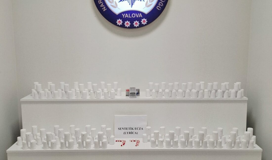 Yalova İl Emniyet Müdürlüğü Narkotik Suçlarla Mücadele Şube Müdürlüğü ekipleri