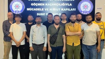 Bursa Emniyet Müdürlüğü ekiplerince düzensiz göçün önlenmesi ve göçmen kaçakçılığıyla