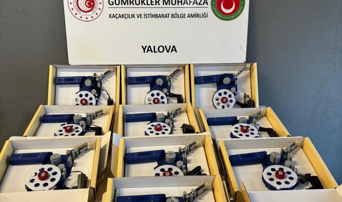 Yalova Ro-Ro Limanı'nda gerçekleştirilen gümrük denetimlerinde, yurt dışından getirilen kaçak