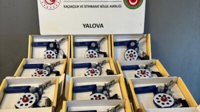 Yalova Ro-Ro Limanı'nda gerçekleştirilen gümrük denetimlerinde, yurt dışından getirilen kaçak