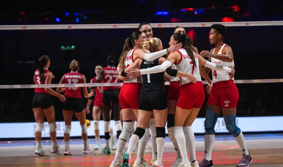 Voleybol Milletler Ligi çeyrek final karşılaşmasında A Milli Kadın Voleybol