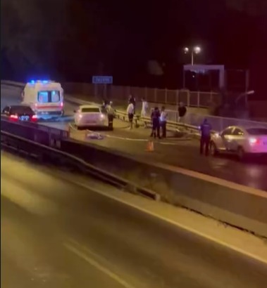  Dün gece saatlerinde Yalova–Bursa yolu Yalova Eski Hastane Kavşağı