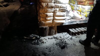 Bursa'nın Orhangazi ilçesinde gece saatlerinde meydana gelen yangın, kısa süreli