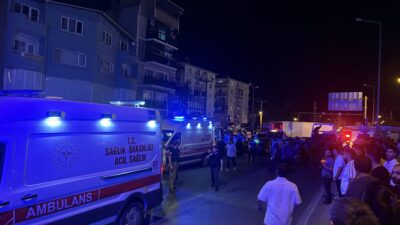 Bursa’nın Orhangazi ilçesinde İznik Işıklı Kavşağı’nda gece saatlerinde meydana gelen