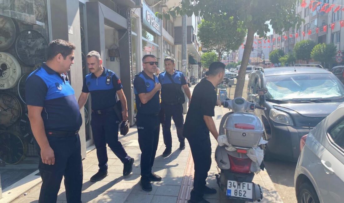 Bursa'nın Gemlik ilçesinde Zabıta Müdürlüğü ekipleri, kent düzeninin korunması ve