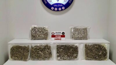 Yalova’da uyuşturucu madde ticareti ve kullanımına yönelik düzenlenen operasyonda 4