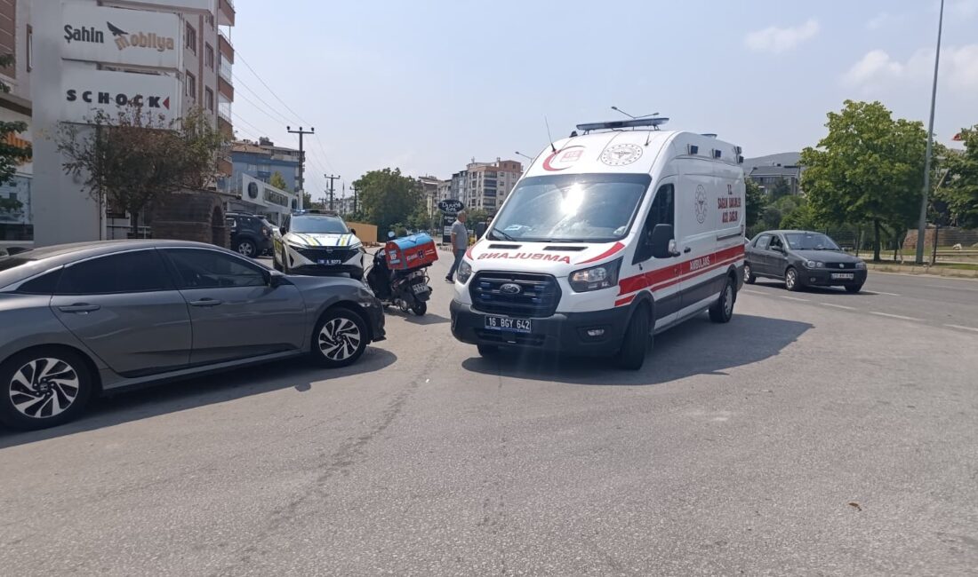 Bursa’nın Orhangazi ilçesinde Turist Yolu Caddesi üzerinde meydana gelen trafik