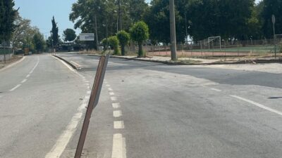Bursa'nın Orhangazi ilçesinde İznik Gölü yolu üzerinde bulunan ve hasar
