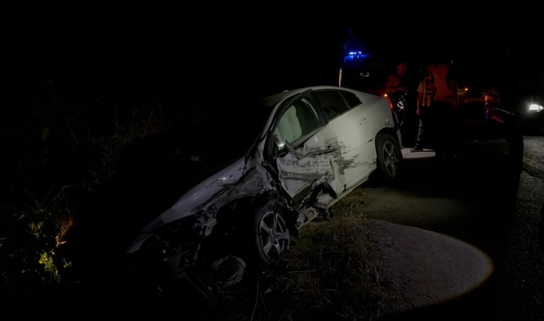 Bursa'da, Orhangazi - İznik yolunda meydana gelen trafik kazasında karşı
