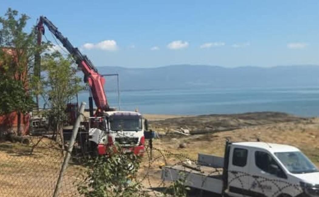 Bursa’nın Orhangazi ilçesinde, İznik Gölü’nden çektiği su nedeniyle uzun süredir