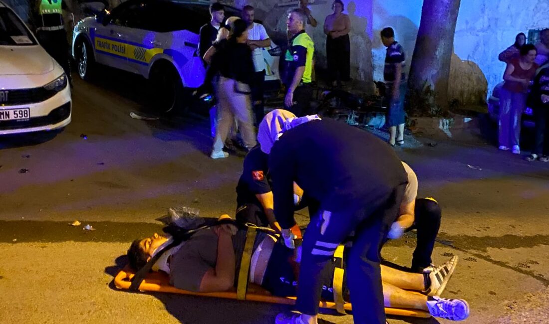 Bursa'nın Orhangazi ilçesinde meydana gelen trafik kazasında, otomobil ile elektrikli